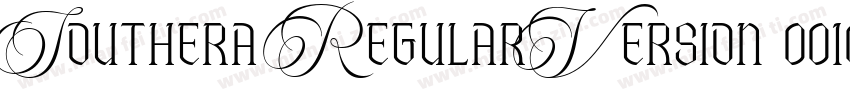 Southera RegularVersion 001000字体转换